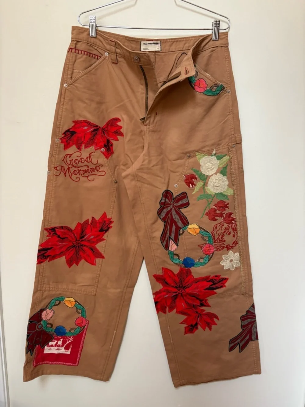 NWOT Free People We The Free Bright Time Craft Pants Size 12